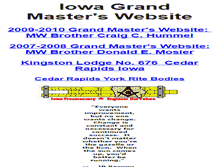 Tablet Screenshot of iowagrandmaster.org